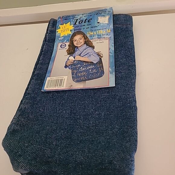 Denim Tote Bag - Picture 1 of 4